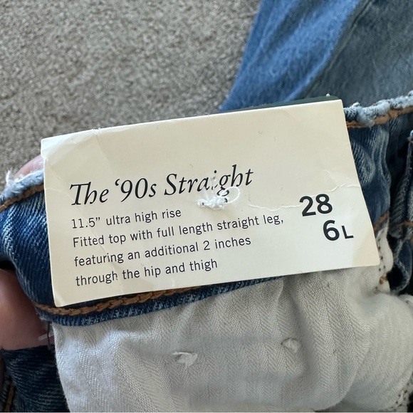 Abercrombie & Fitch The '90s Straight Ultra High Rise Jeans Size 28/6L - Picture 8 of 8